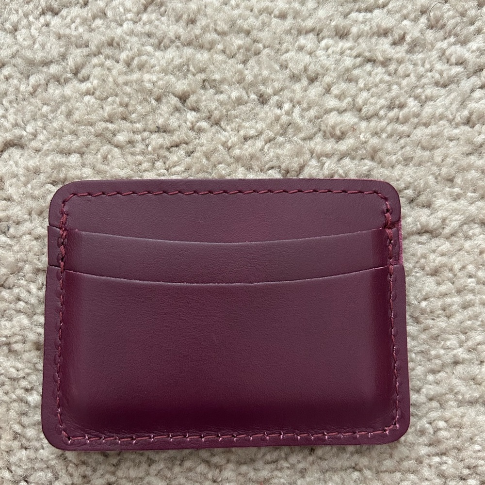 Portland Leather Goods PLG card holder in Lollipop - Picture 2 of 3
